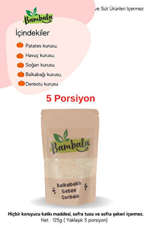Balkabaklı Sebze Çorbası ( 125g)