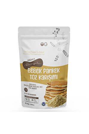 Organik Ruşeymli Bebek Pankek Toz Karışımı 300 Gr +8 Ay