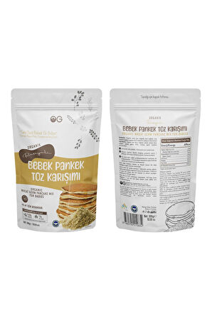 Organik Ruşeymli Bebek Pankek Toz Karışımı 300 Gr +8 Ay