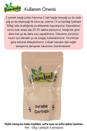 Pırasa Çorbası (125G)