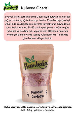 Pancar Çorbası Harcı 125g