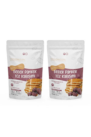 2'li Hurma Tozlu Bebek Pankek Toz Karışımı 300 Gr +8 Ay