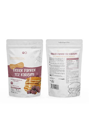 2'li Hurma Tozlu Bebek Pankek Toz Karışımı 300 Gr +8 Ay