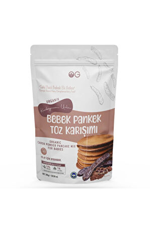 Organik Keçiboynuzu Unlu Bebek Pankek Toz Karışımı 300 Gr +8 Ay