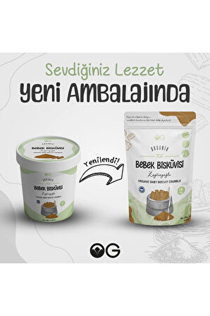2'li Organik Toz Bebek Bisküvi Seti +6 Ay