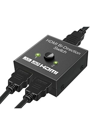 2 Port Çift Yönlü Hdmi Switch Splitter Ekran Monitör Çoklayıcı Çoğaltıcı 