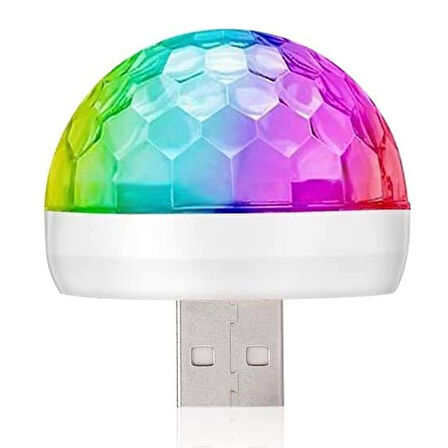 Oto Led Usb Disko Topu Müziğe Duyarlı