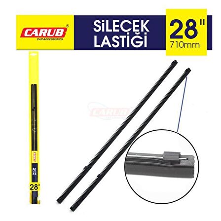 CARUB Silecek Lastiği 28" inç 710mm Telli     