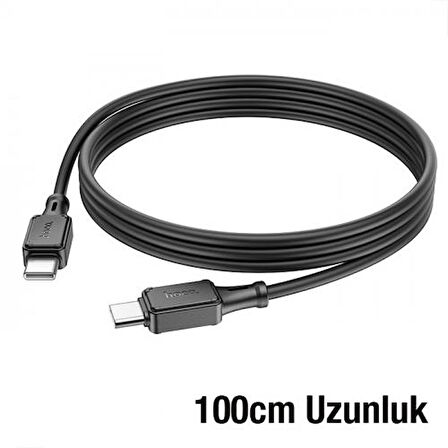 Coofbe Hc Seri Super Şarj Led Işıklı 1Mt 60W Type-C to Type-C Şarj Kablo Ve Veri Aktarım Kablosu Type-C Ultra Hızlı Data ve Şarj Kablosu