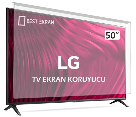 LG 50NANO81T6A Tv Ekran Koruyucu - Lg 50" inç 127 ekran Kırılmaz Koruma paneli camı