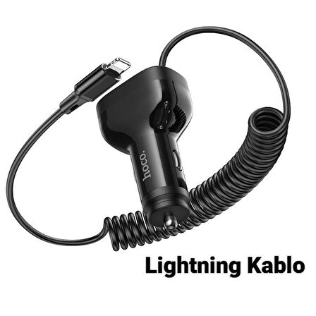 Coofbe Hc Seri Araç Şarj İstasyonu 30W 2 USB+ Type-C Girişli Araç Şarjı Araç Çakmaklık Şarjı Set