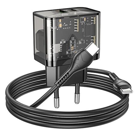 Coofbe Type-C 20 Watt Hızlı Şarj Aleti Siyah