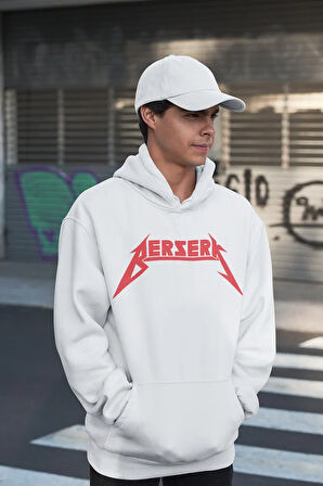 Berserk Kill 'Em All Yazılı Unisex Oversize Anime Hoodie
