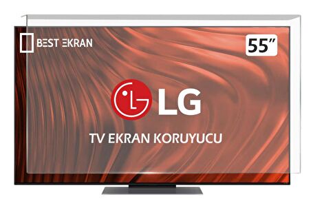 LG QNED 55QNED86T6A TV EKRAN KORUYUCU - Lg 55" inç Tv Kırılmaz Ekran Koruyucu