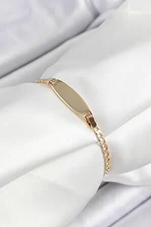 HEYF Pirinç Oval Model Gold Renk Xuping Bebek Künyesi