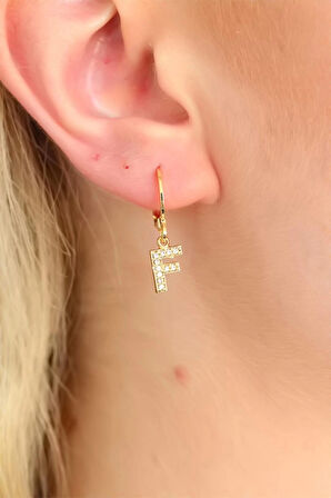 HEYF F Harf Bayan Küpe