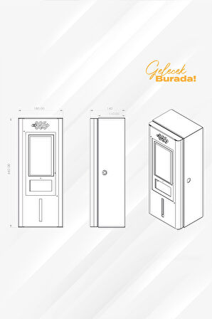 E 365 AC Duvar Tip 10 İnç Ekranlı MID Sayaçlı Tek Soketli RFID 22kW Şarj İstasyonu