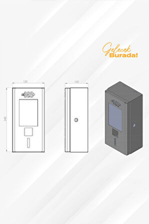 E 365 AC Mini Tip 4.3 İnç Ekranlı Tek Soketli RFID 22kW Şarj İstasyonu