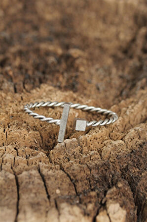 HEYF Yeni Sezon Geometrik Tasarımlı Erkek Kelepçe Bileklik