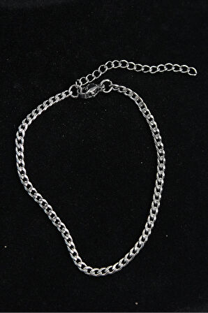 HEYF 316L Çelik İnce Klasik Model Gümüş Renk Erkek Bileklik