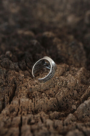 HEYF Barış İşareti Tasarımlı Ayarlamalı Erkek Yüzük