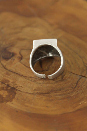 HEYF Göz Detay Metal Ayarlanabilir Erkek Yüzük