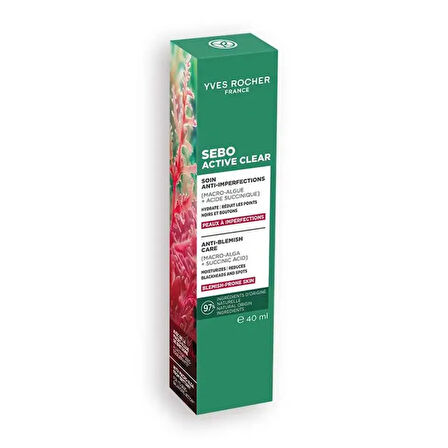 Yves Rocher Sebo Active Clear Arındırıcı Botanik Aktif Kompleks Jel Krem 40 ml