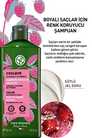 Yves Rocher Boyalı Saçlar Için (couleur) Renk Koruyucu Şampuan - Sülfatsız & Vegan-300 Ml 36177