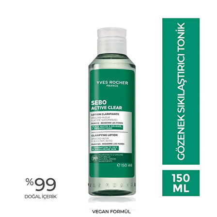 Yves Rocher Sebo Active Clear Arındırıcı Gözenek sıkılaştırıcı Tonik 150 ml