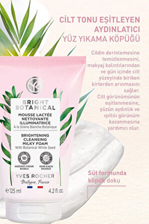 Bright Botanical - Yüz Yıkama Köpüğü-125ml / Şampuan Masaj Fırçası Hediyeli