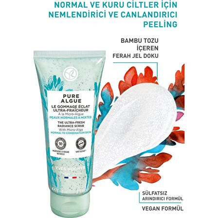 Yves Rocher Normal ve Kuru Ciltler için Pure Algue Prebiyotik Yüz Peelingi-75 ml 86429