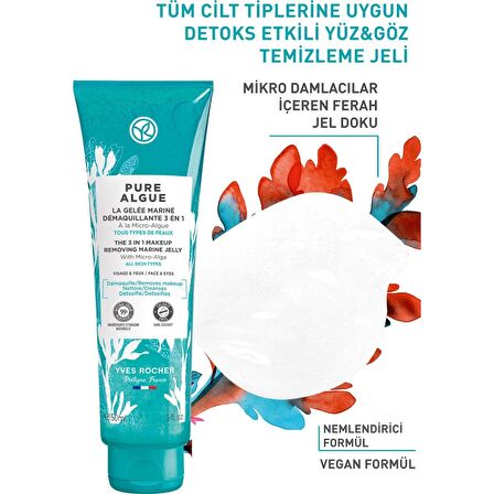 Tüm Ciltler Için Pure Algue Makyaj Temizleyici Yıkama Jeli-150ml 96947