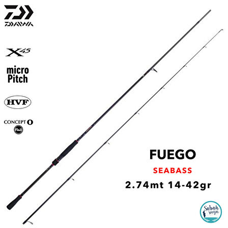 Daiwa Fuego AF 2.74mt 14-42gr (2P) Spin Olta Kamışı
