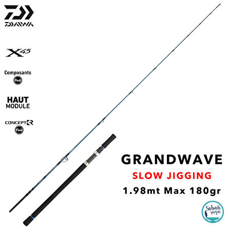 Daiwa Grandwave 1.98mt Max 180gr (S2P) Slow Jigging Kamış