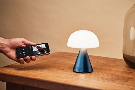 Lexon Mina L Led Lamba ve  Bluetooth Hoparlör Lacivert