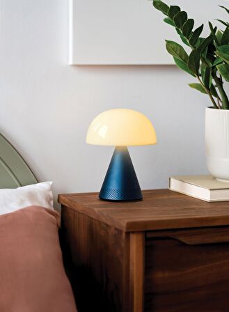 Lexon Mina L Led Lamba ve  Bluetooth Hoparlör Lacivert