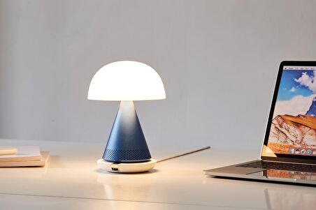 Lexon Mina L Led Lamba ve  Bluetooth Hoparlör Lacivert