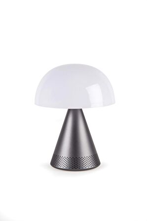 Lexon Mina L Led Lamba ve  Bluetooth Hoparlör Metalik Gri
