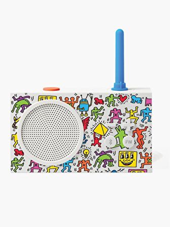 Lexon Tykho 3 Bluetooth Hoparlör ve Radyo  X Keith Haring  - Happy