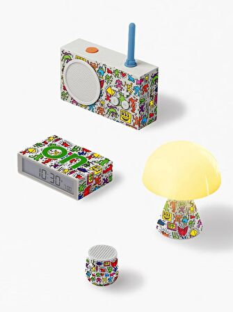 Lexon Tykho 3 Bluetooth Hoparlör ve Radyo  X Keith Haring  - Happy