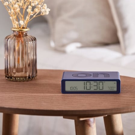 Lexon Flip Klasik Şarj Edilebilir Alarm Saat Lacivert LR157DB9