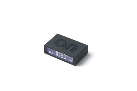 Lexon Flip Mini Şarj Edilebilir Alarm Saat Koyu Gri