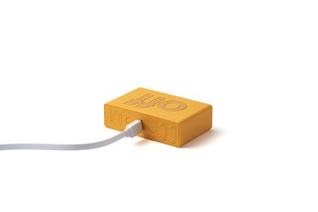 Lexon Flip Mini Şarj Edilebilir Alarm Saat Sarı