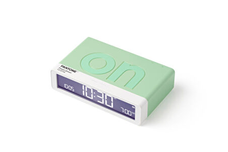 Lexon x Pantone Flip Klasik Şarj Edilebilir Alarm Saat Mint