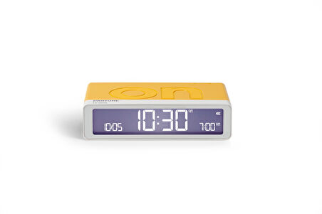 Lexon x Pantone Flip Klasik Şarj Edilebilir Alarm Saat Sarı