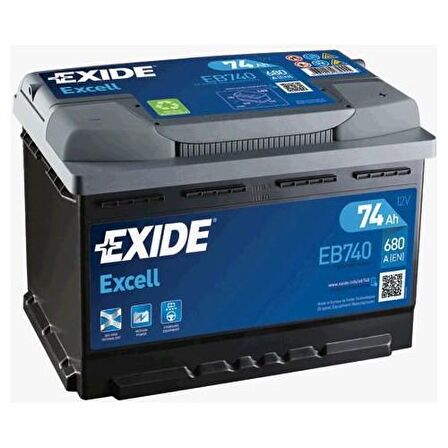 Exide 12V 74Ah 680Cca Excell (72Ah Kutu)-Exide