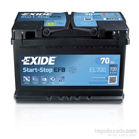 Exide 12V 70Ah 720Cca Efb-Exide Akü