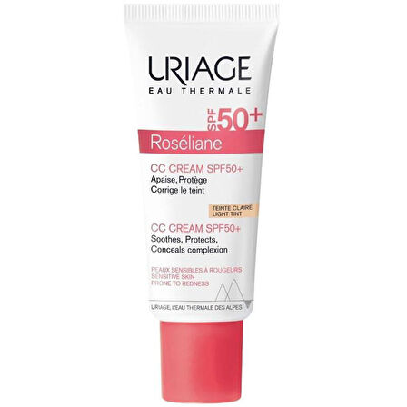 Uriage Roseliane CC Krem SPF 50+ Renkli Nemlendirici Light 40ml