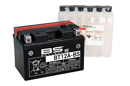 BS BATTERY BT12A-BS Motosiklet Aküsü