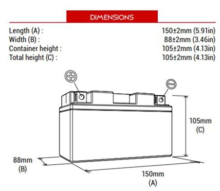 BS BATTERY BT12A-BS Motosiklet Aküsü